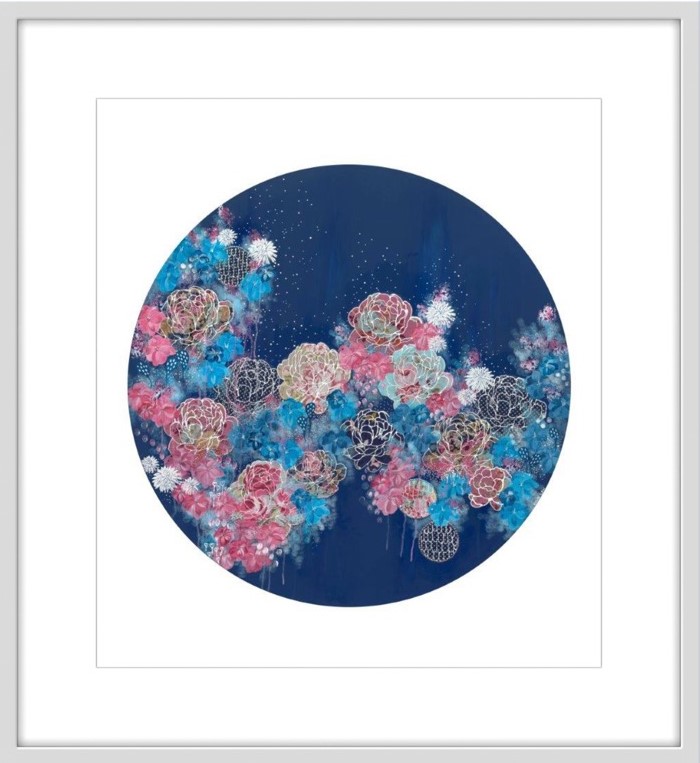 Floral Orbit – Framed Print